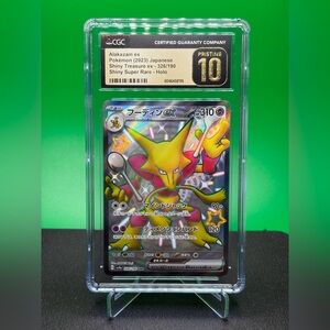 GRADED Alakazam ex Shiny Treasure Japanese Holo Pokémon Card - CGC Pristine 10